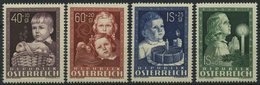 ÖSTERREICH 929-32 **, 1949, Glückliche Kindheit, Prachtsatz, Mi. 80.- - Altri & Non Classificati