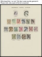 SAMMLUNGEN O,* , Sammlungsteil Österreich Von 1883-1937 Mit Guten Mittleren Ausgaben, Meist Prachterhaltung - Collezioni