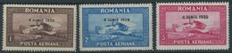 RUMÄNIEN 372-74Y **, 1930, Flugpost, Normale Zähnung, Postfrischer Prachtsatz, Mi. 75.- - Sonstige & Ohne Zuordnung