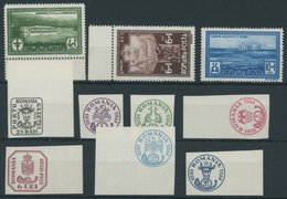 RUMÄNIEN 446-48,50-56 **, 1932, Postbeamte Und 75 Jahre Briefmarken, 2 Postfrische Prachtsätze, Mi. 80.- - Sonstige & Ohne Zuordnung