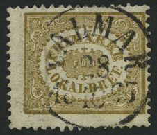 SCHWEDEN 13 O, 1862, 3 Ö. Gelbbraun, Zentrischer K1 KALMAR, Minimale Bugspur Sonst Pracht, Mi. 380.- - Sonstige & Ohne Zuordnung