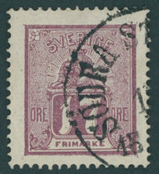 SCHWEDEN 15a O, 1866, 17 Ö. Rotlila, Pracht, Mi. 140.- - Other & Unclassified