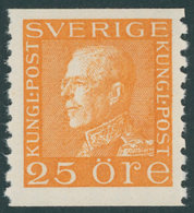 SCHWEDEN 186IIWA **, 1936, 25 Ö. Orange, Weißes Papier, Postfrisch, Pracht, Mi. 65.- - Sonstige & Ohne Zuordnung