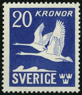 SCHWEDEN 290B **, 1942, 20 Kr. Schwäne, Allseitig Gezähnt, Pracht, Mi. 130.- - Sonstige & Ohne Zuordnung