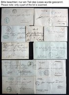 SCHWEIZ BUNDESPOST 1836-68, Sammlung Von 47 Dienstbriefen, Einige Bessere Abstempelungen, Prachtlot, Besichtigen! - Otros & Sin Clasificación