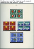 SAMMLUNGEN VB O, Saubere Sammlung Schweiz Viererblocks Von 1967-79 Mit Zentrischen Ersttags-Sonderstempeln, Prachterhalt - Sammlungen