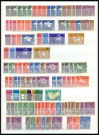 LOTS *,**,o , 1956-83, Kleine Dublettenpartie Ämter, Mit OMU/WHO, UPU, UIT/ITU Und OMPI/WIPO, Prachterhaltung, Mi. 160.- - Lotti/Collezioni