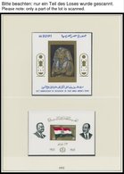 ÄGYPTEN **, 1970-89, Komplette Postfrische Sammlung Ägypten Im Lindner Falzlosalbum, Prachterhaltung - Briefe U. Dokumente