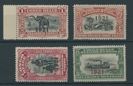 BELGISCH-KONGO 52-55 **, 1921, Freimarken, Postfrischer Prachtsatz - Sonstige & Ohne Zuordnung