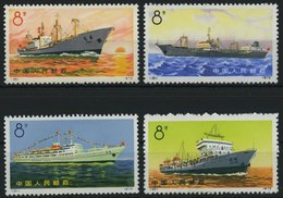 CHINA - VOLKSREPUBLIK 1113-16 (*), 1972, Handelsschiffe Der Volksrepublik China, Wie Verausgabt Ohne Gummi, Prachtsatz,  - Altri & Non Classificati