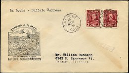 KANADA 144 BRIEF, 19.11.1936, Erstflug LA LOCHE-BUFFALO NARROWS (Teiletappe), Prachtbrief, Müller 286a - Unused Stamps