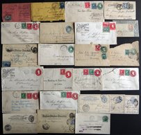 SAMMUNGEN, LOTS 1884-1922, Interessante Partie Von über 20 Belegen, Fast Nur Nach Deutschland, Unterschiedliche Erhaltun - Used Stamps