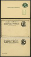 GANZSACHEN 1891-93, 5 Komplette Ungebrauchte Frage- Und Antwort Ganzsachenkarten (Paid Reply Postal Cards), Feinst/Prach - Usati