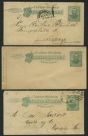 GANZSACHEN 1898-1901, 2 C. Grant, 4 Kartenbriefe (Letter SHEET), Davon 3 Gebraucht, Feinst/Pracht - Used Stamps