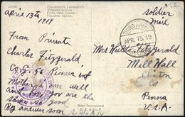FELDPOST 1919, K2 THIRD ARMY/Datum/A.P.O. 927 Und Zensurstempel A.E.F./A. 3269 (American Expeditionary Force) Auf Feldpo - Sonstige & Ohne Zuordnung