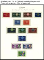 EUROPA UNION **, 1958-60, Stilisierte Taube, Geschlossene Kette Und Wagenrad, 3 Komplette Jahrgänge, Pracht, Mi. 218.70 - Sonstige & Ohne Zuordnung