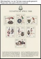 SPORT **,Brief , Olympische Spiele 1988 In 4 Borek Spezialalben Mit Goldmünze China Mint, Peking, Schwerttanz, PP, Klein - 1990 – Italien