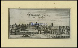 RIBBESBÜTTEL: Das Schloß, Kupferstich Von Merian Um 1645 - Lithographien