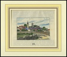 THANNSTEIN/OBERPFALZ: Die Pfarrei, Kolorierter Holzstich A.d.Sulzb.Kalender Um 1870 - Lithographies