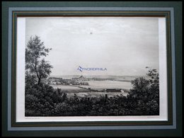 HADERSLEBEN (Haderslev), Gesamtansicht, Lithographie Mit Tonplatte Von Alexander Nay Nach Th. Brendstrup Bei Emil Baeren - Lithographien