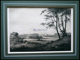 TRANEKJAER (Tranekjr Paa Langeland), Gesamtansicht, Lithographie Mit Tonplatte Von Alexander Nay Nach Wilhelm Petersen  - Lithographien