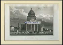 PARIS: Das Pantheon, Stahlstich Von B.I. Um 1840 - Lithographien
