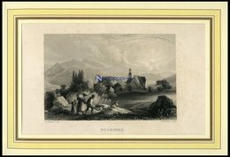BUCHBERG, Gesamtansicht, Stahlstich Von Richter/Payne Um 1840 - Lithographies