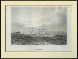 BUKAREST, Gesamtansicht, Stahlstich Von B.I. Um 1840 - Lithographien