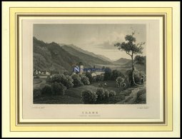 ILANZ/GRAUBÜNDEN, Gesamtansicht, Stahlstich Von Rohbock/Oeder Um 1840 - Lithographien