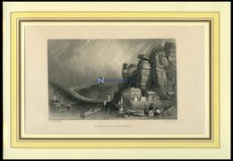 HIRMSKRETSCHEN, Gesamtansicht, Stahlstich Von Roberts/Payne Um 1840 - Lithographien