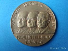 Schuman-  De Gasperi - Adenauer Pionieri Unita' Europea - Royal/Of Nobility