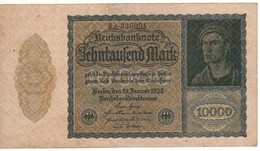 GERMANY  10'000 Mark  P72/R69    Dated 19.1.1922   XF - 10000 Mark