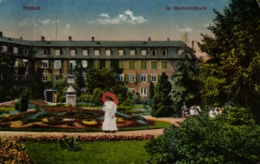 Hanau, Im Stadtschloßpark, Feldpost 1918 - Hanau