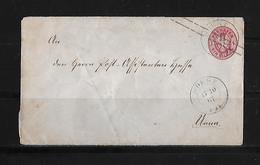 1867 Preussen → 1 Slb Gr Rose Red PS Soest Letter Cover To Ulm - Entiers Postaux