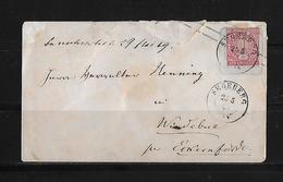 1869 North German Post Office  → 1 Gr Rose Red PS Letter Segeberg Cover - Enteros Postales
