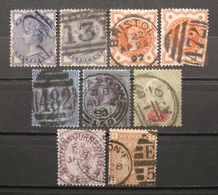GB - Victoria 1881 - 1887 Mi.Nr.72,86,89,88,65II,56 Gestempelt   (M147) - Used Stamps