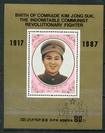 Y85 DPRK (NORTH KOREA) 1987 Bl.229 Kim Jong Suk (1917-1949), Companion Kim Il Sung - Corea Del Norte