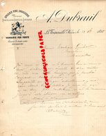86- LA TRIMOUILLE - RARE LETTRE MANUSCRITE SIGNEE A. DUBREUIL- EPICERIE FINE DROGUERIE-PORCELAINES-VANNERIE-1898 - 1800 – 1899