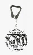 Porte Clefs, Clés , Centenaire 1884-1984 , Pont , Viaduc , 2 Scans ,  Frais Fr 1.95 E - Sleutelhangers