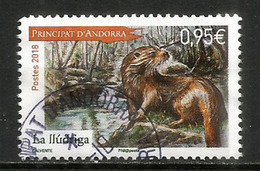 La Loutre Des Pyrénées, Année 2018, Oblitéré 1 ère Qualité - Used Stamps