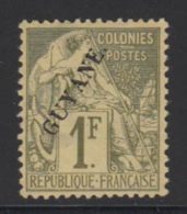 Guyane 1892 Yvert 28 (*) B Neuf Sans Gomme - Unused Stamps