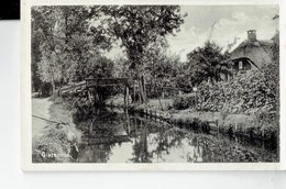 NETHERLANDS  -. VINTAGE POSTCARD - GIETHOORN -COUNTRYSIDE  HOUSE- RIVER HOUSE -HALF SHINING   NEW  POST5041 - Giethoorn