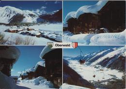 Oberwald - Stadel, Dorfstrasse, Goms Im Winter En Hiver - Goms