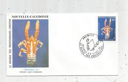 Timbre, FDC , Nouvelle Calédonie  , NOUMEA 1990, Le Monde Des Profondeurs , ORSTROM, Munidopsis Sp - FDC