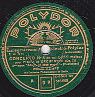 78 Trs - 30 Cm - état B - Wilhelm KEMPF - CONCERTO N° 5   2e Et 3e Mouvements - 78 T - Disques Pour Gramophone