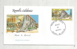 Timbre, FDC , 1 Er Jour , Nouvelle Calédonie , Musée De BOURAIL , Bourail , 1988 - Brieven En Documenten