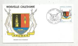 Timbre  ,  FDC , Nouvelle Calédonie  , Koumac ,  22-2-1989 - FDC