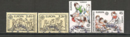ANDORRA /ANDORRE.Europa 1989,les Jeux D'enfants (saute-mouton,le Mouchoir,etc ), 4 Timbres Oblitérés, 1 ère Qualité - Oblitérés