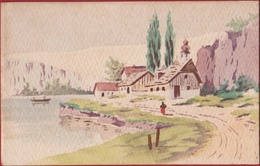 Old Postcard Germany Bavaria Bayern ? Handpainted Handgemalt Peint A La Main Deutschland Weltpostverein - Sonstige & Ohne Zuordnung