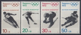 GERMANY Bundes 680-683,unused - Winter 1972: Sapporo